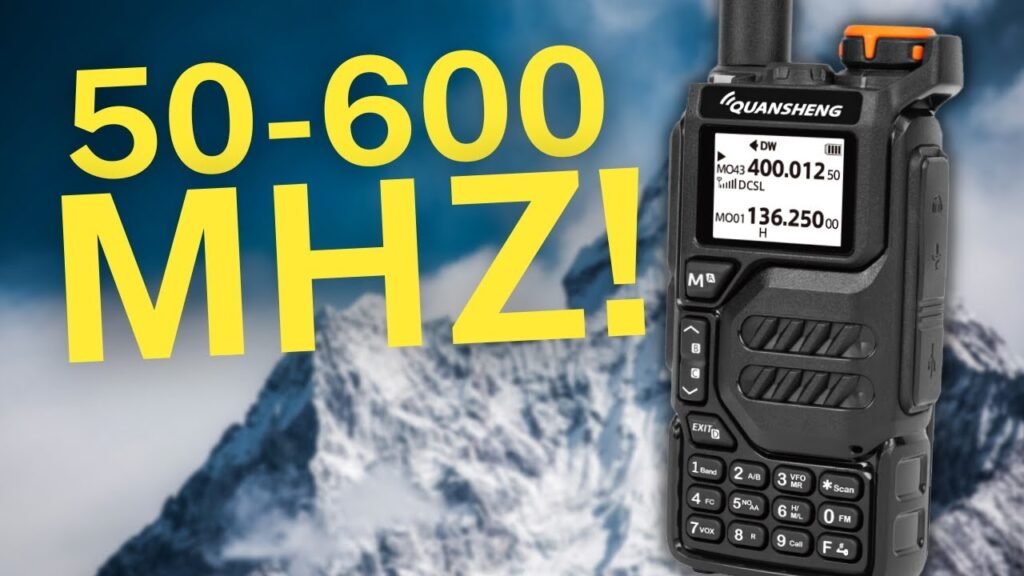 Transceptor de radioamadorismo com faixa de 50-600 MHz