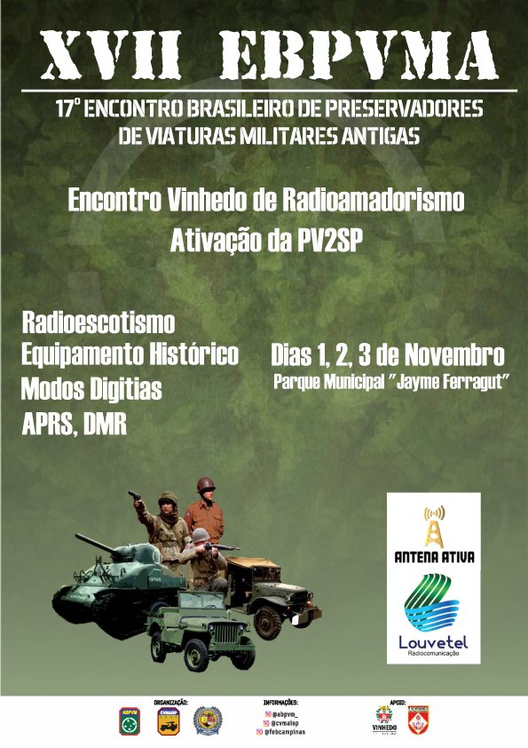 XVII Encontro Brasileiro de Viaturas Militares: RadioAmadorismo e Estação PV2SP em Destaque na Celebração dos 80 Anos da FEB