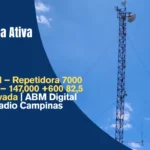 PY2FII – Repetidora 7000 Green – 147,000 +600 82,5 é Ativada | ABM Digital Radio Campinas
