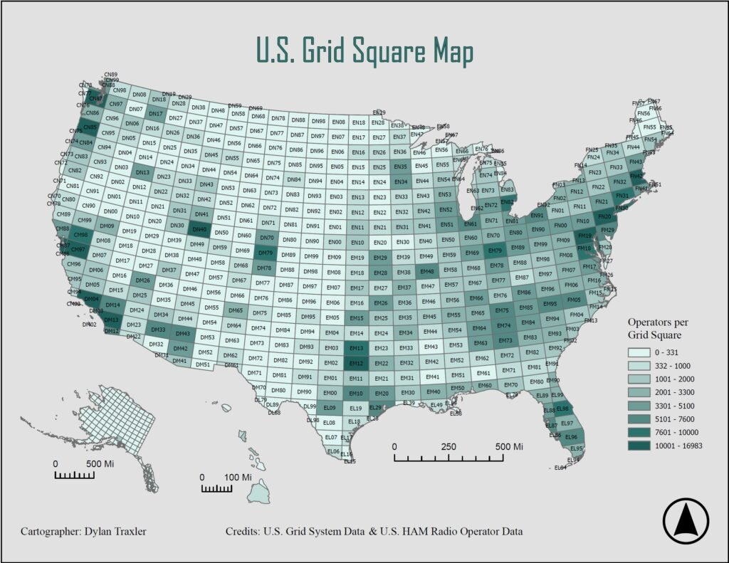 Mapas e radioamadorismo
