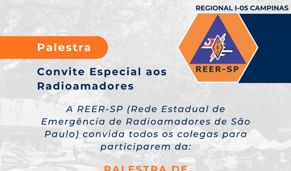 Convite da REER-SP para palestras sobre radioamadorismo em Campinas