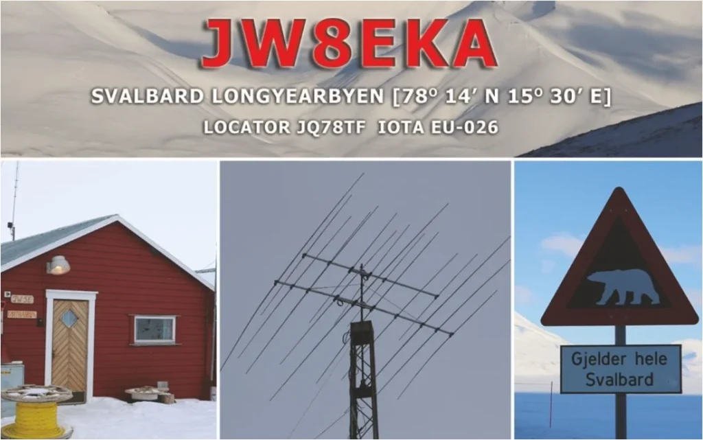 Operador de rádio amador JW8EKA transmite de Svalbard em março de 2026