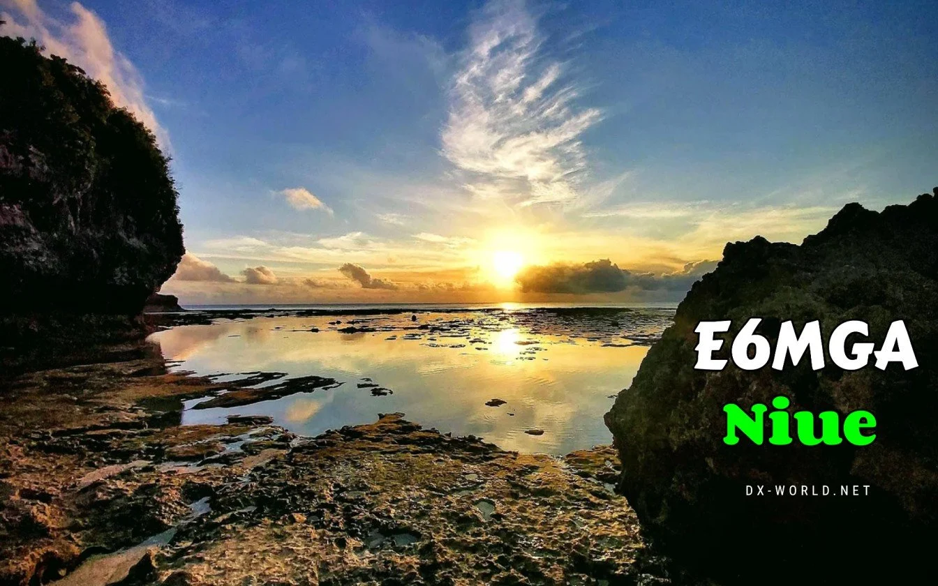 DXpedição de Rádio Amador para Niue: Murray, ZL1MGA, transmitirá como E6MGA em abril e maio de 2026
