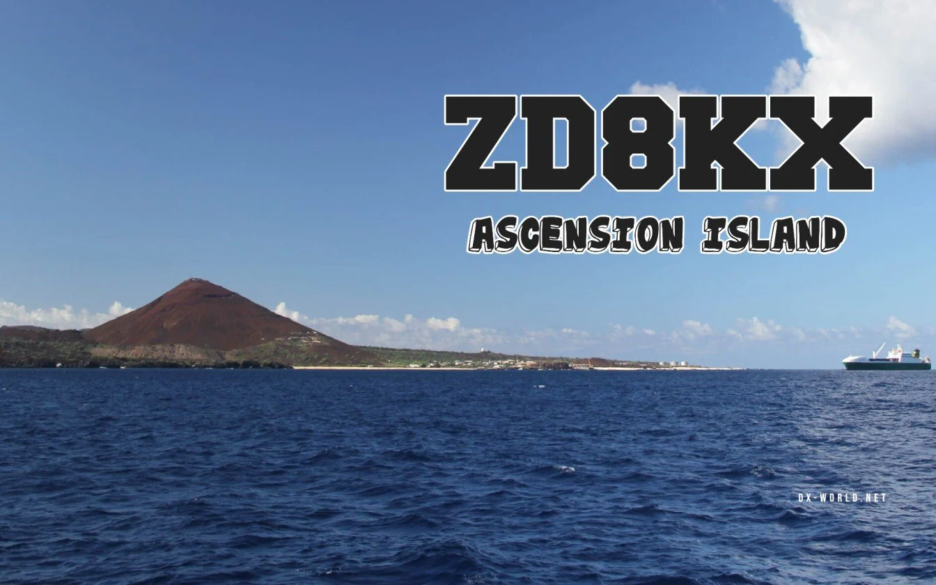 Ativação DX de ZD8KX: Radioamador Anuncia Operações de Maio na Ilha de Ascensão