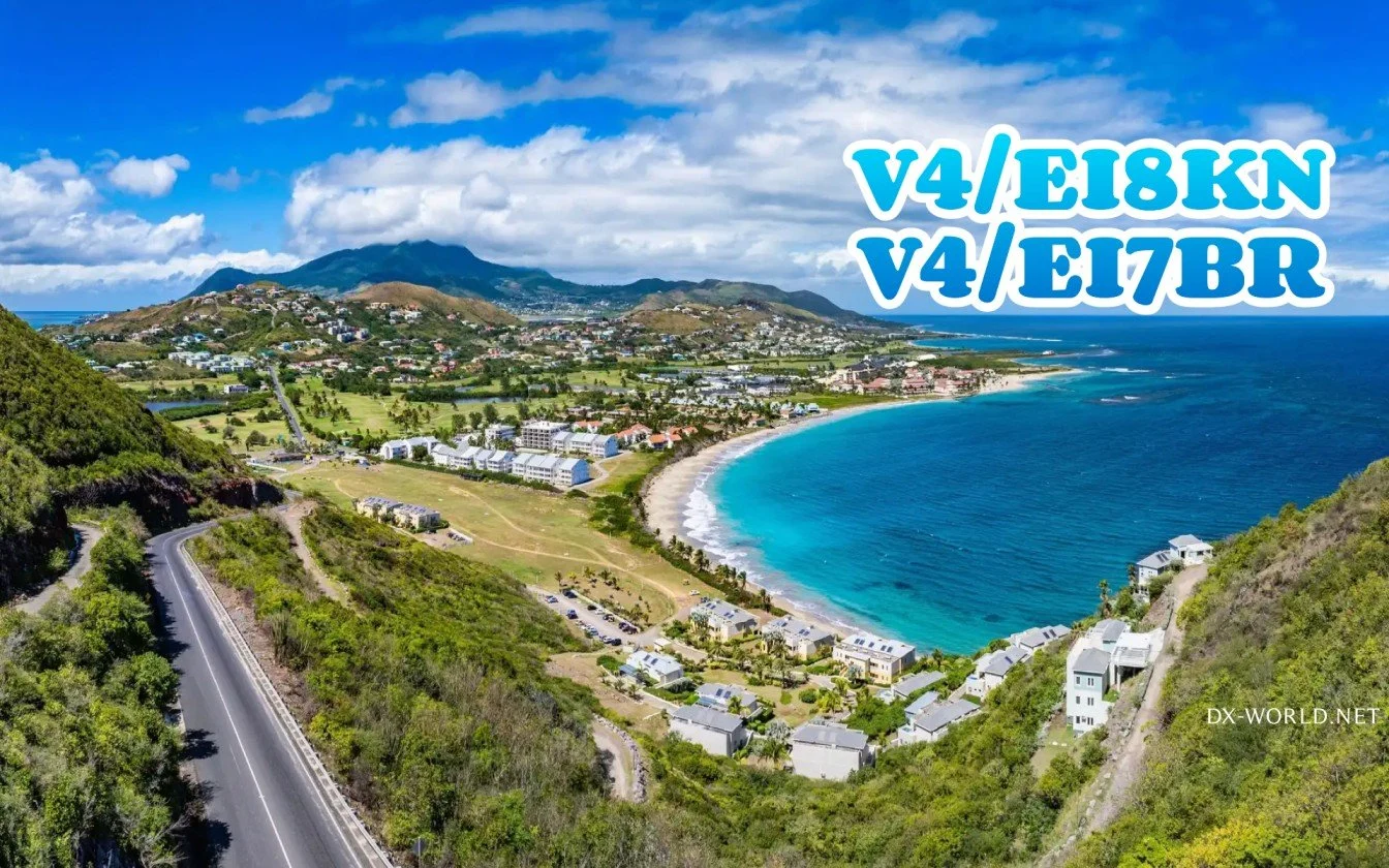 Operadores de rádio amador EI8KN e EI7BR farão expedição de St. Kitts em maio