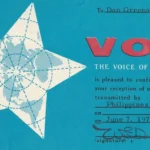 Cartão de confirmação da VOA sobre transmissão das Filipinas em 1971