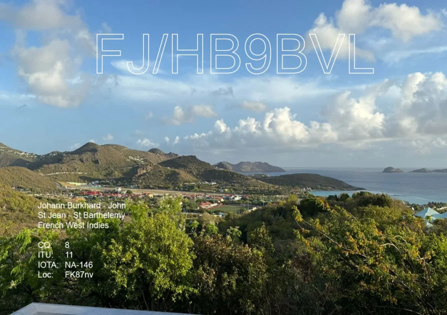 Radioamador Suíço HB9BVL Opera em Saint Barthélemy Até 10 de Maio: Uma Janela para o Caribe