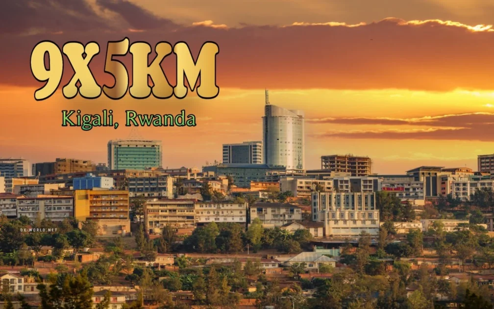 Operação de Rádio DX: 9X5KM Ativo de Kigali, Ruanda em Junho de 2026