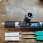 Ferro de solda portátil FNIRSI HS-03 com controle digital e acessórios