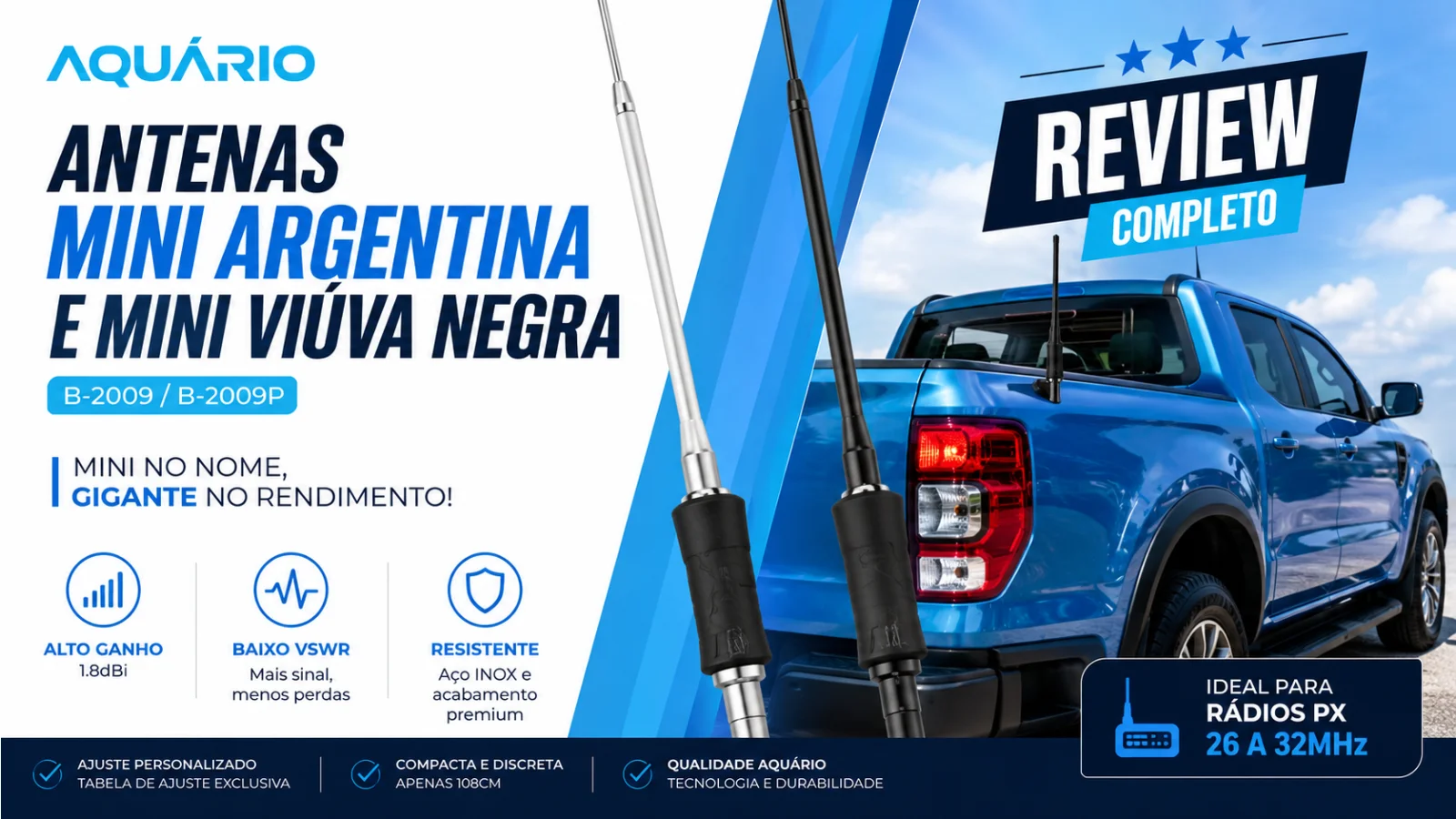 Antena Móvel B-2009: Detalhes e Desempenho