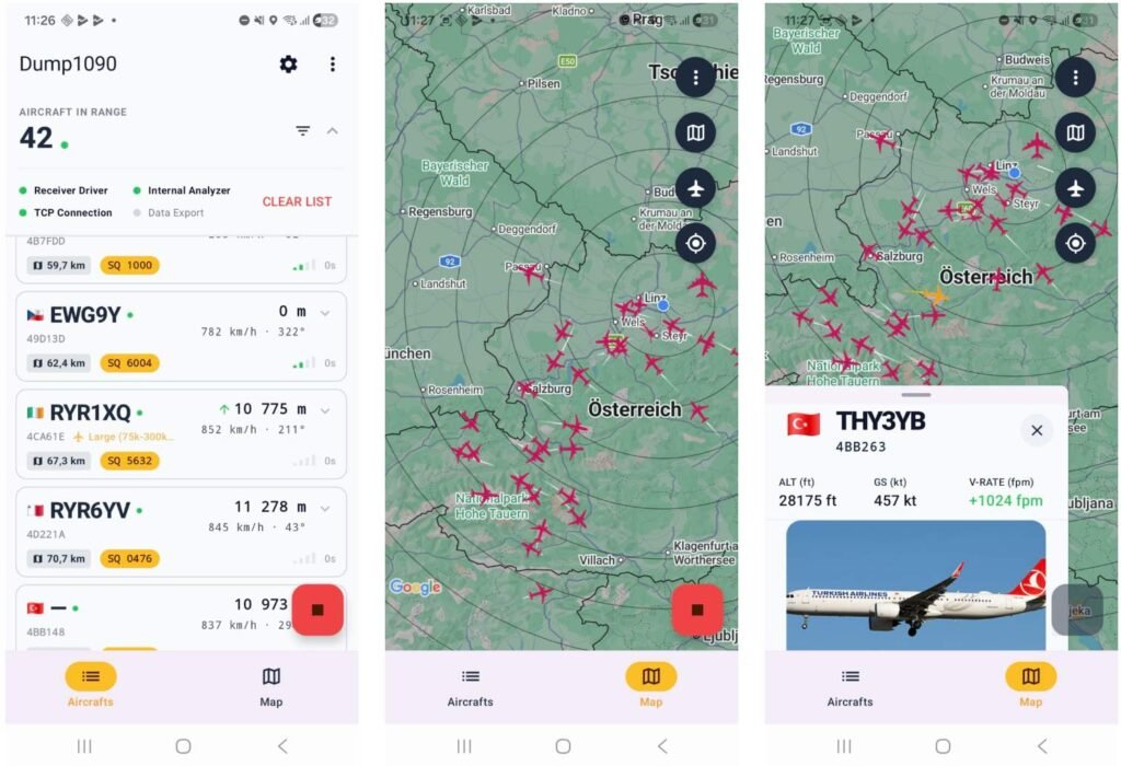 Dump1090 no Android: guia para rastrear ADS-B no celular