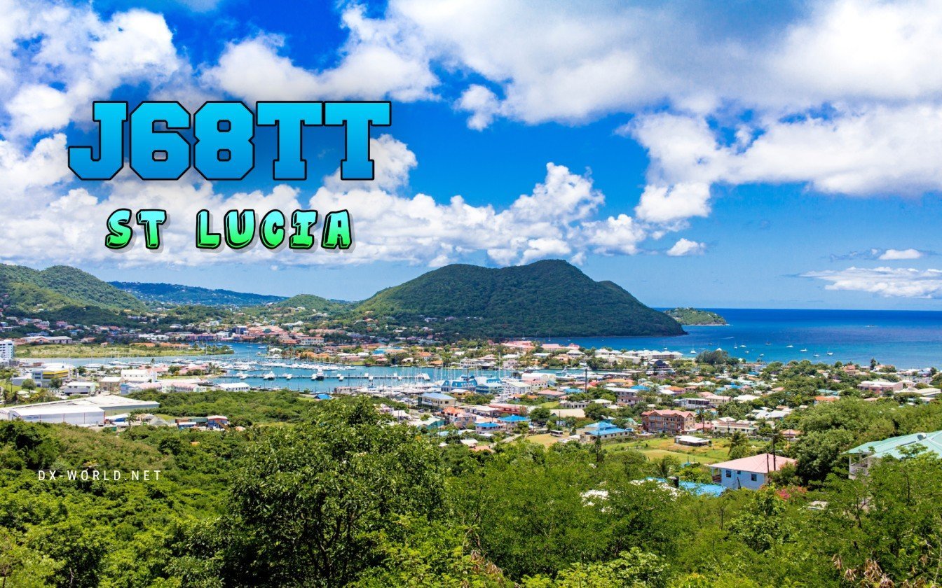 J68TT em St Lucia: como acompanhar a ativação e confirmar QSO