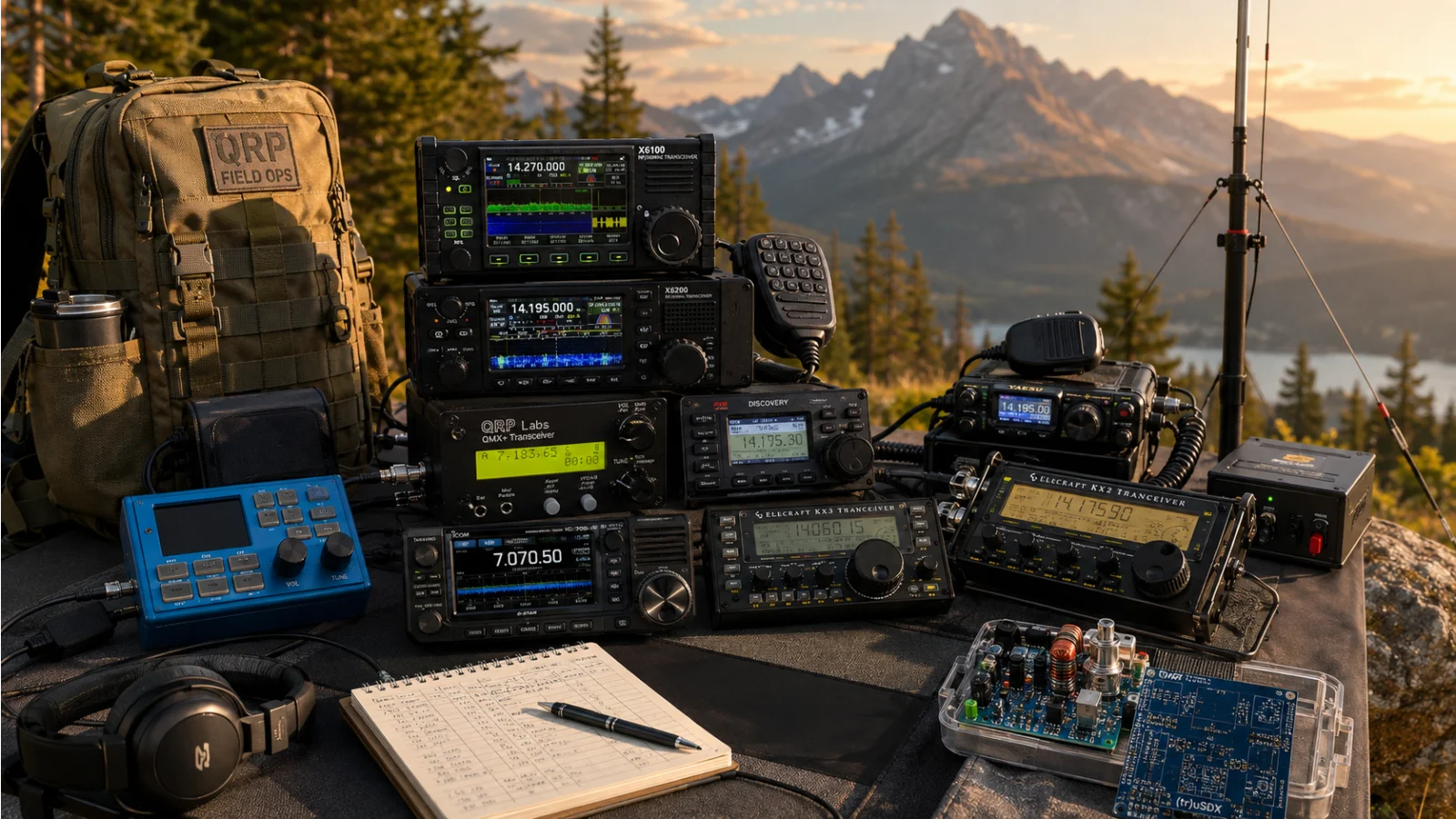 Qual é o Melhor Rádio QRP? IC-705, KX3, KX2, TX-500 e X6200 Comparados