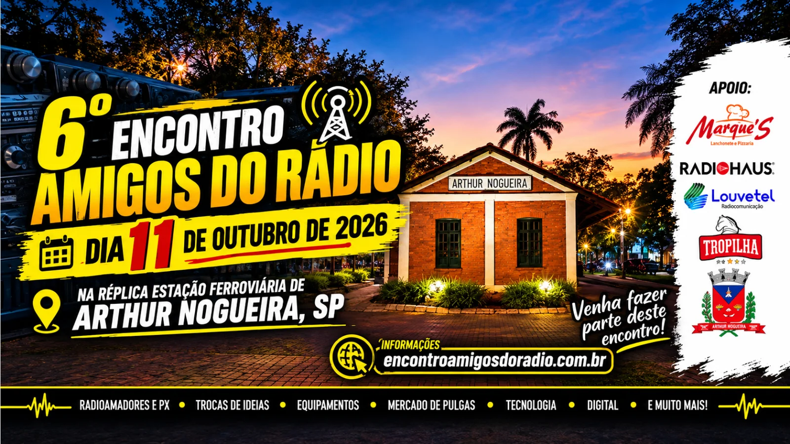 Encontro Amigos do Rádio em Arthur Nogueira