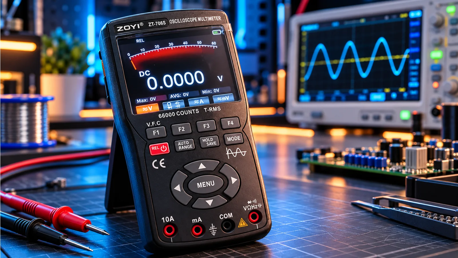 Osciloscópio ZOYI ZT-706S: Compacto e Versátil